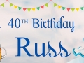 40TH BIRTHDAY BANNER